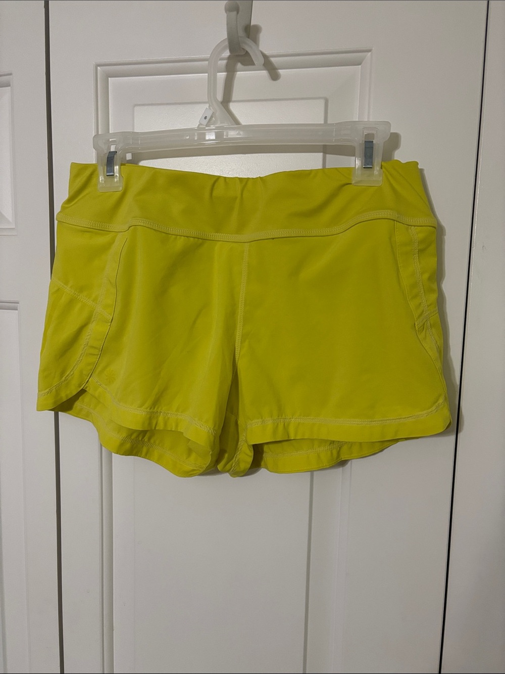 Athleta Neon Yellow Athletic Shorts